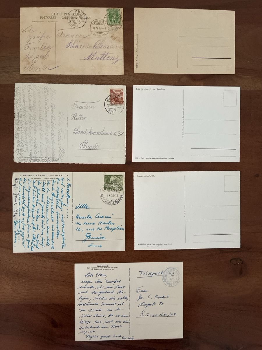 Cartes postales: 7 Ansichtskarten Schweiz von Langenbruck BL – D'occasion à Oftringen par Cla.vD.74 1