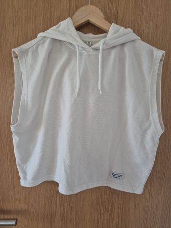 Sweat à capuche sans manches H&M DIVIDED, taille M, beige