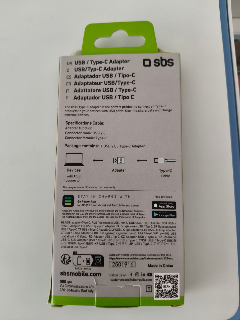 Unità & Adattatore: USB to USB-C Adapter – Nuovo e nell'imballaggio originale da Rothrist venduto da Stranglehold 1