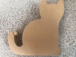 Geschenkidee: Klebband-Abroller „Katze“ zum Bemalen / NEU