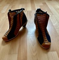 Schicke Sommer Stiefeletten Gr. 40 von Pertini Natur/Blau