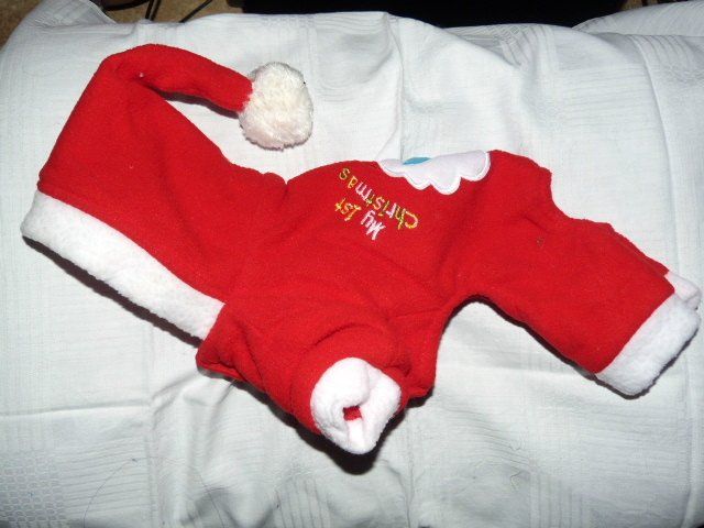 Bekleidung: Hundeoverall Nikolaus, Gr. S/20cm, NEU % – Neu und originalverpackt aus Nunningen von mercury-4-dogs