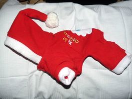 Hundeoverall Nikolaus, Gr. S/20cm, NEU %