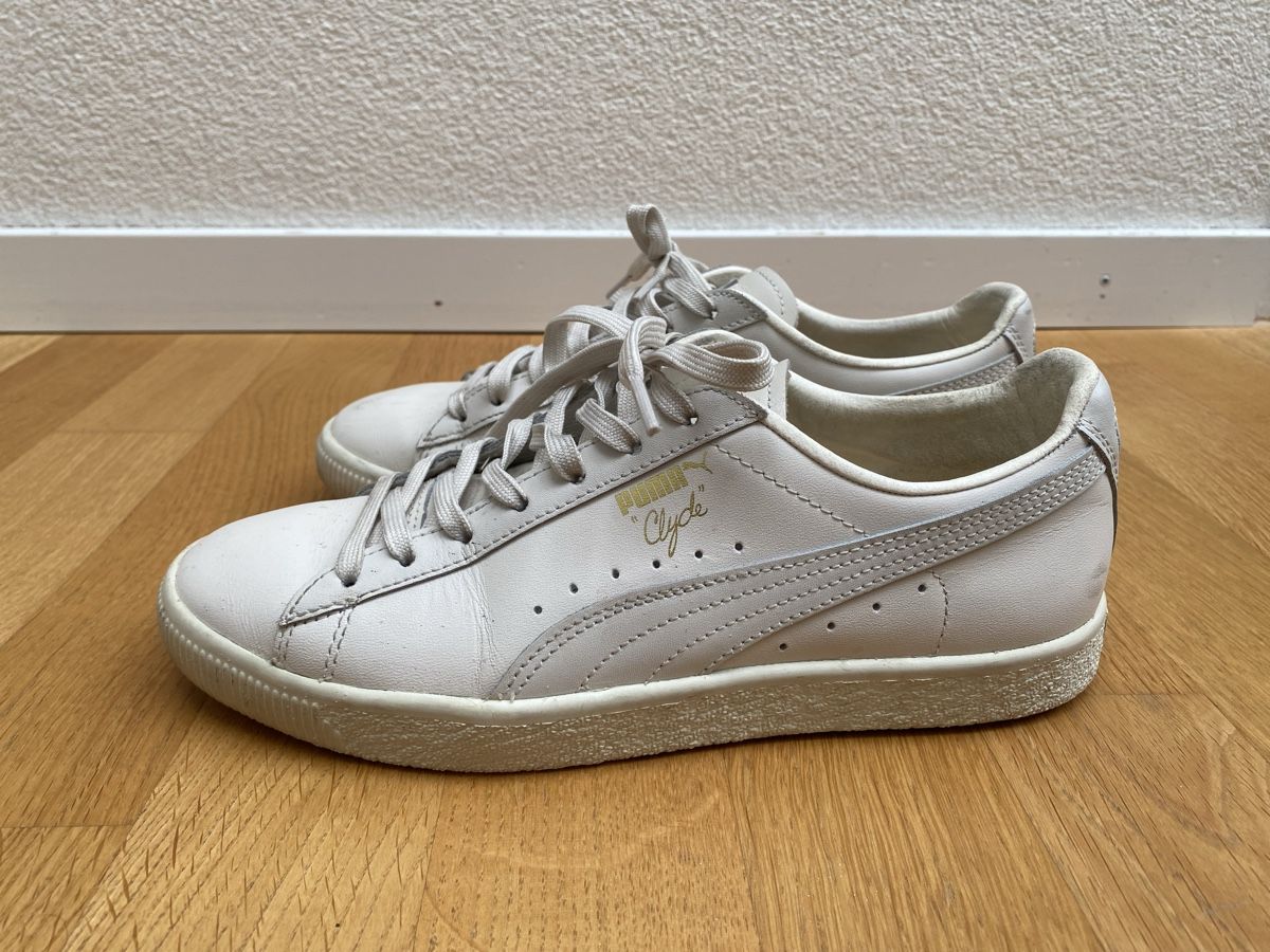 Puma Damenschuhe: Puma Clyde weiss Gr. 39 – Gebraucht aus Münchenstein von Ladypink7