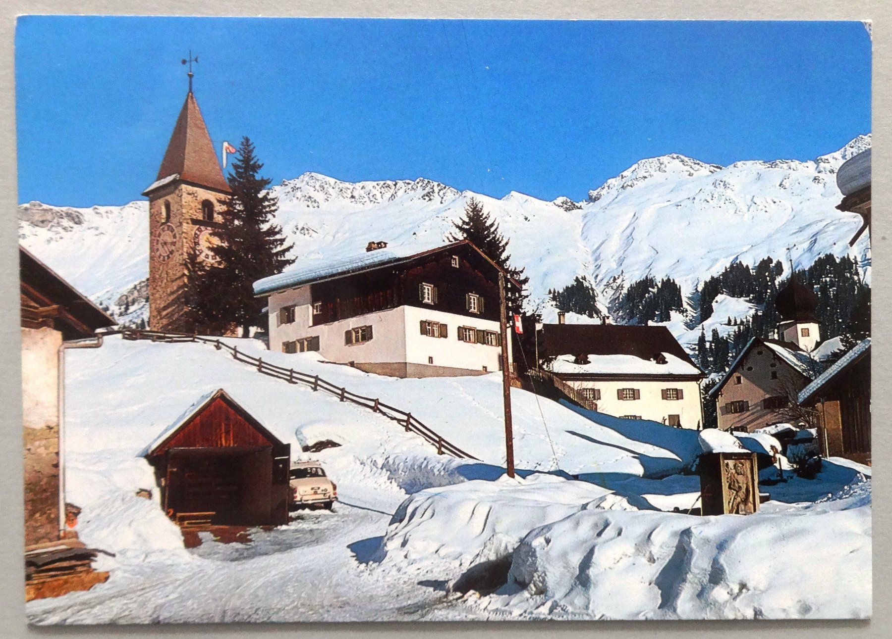 Cartes postales: Parpan,  1500 m ü.M., Kirchturm – D'occasion à Fétigny par Billy2miny