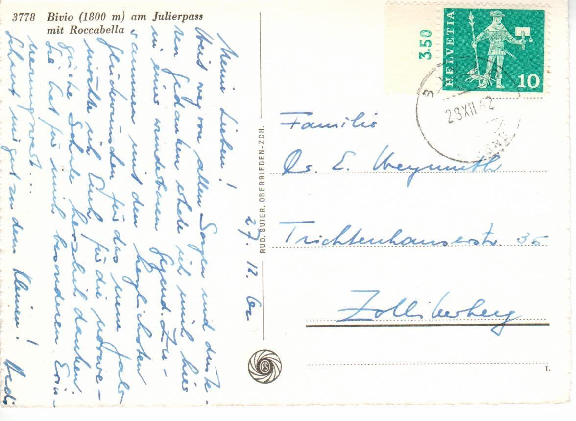 Cartes postales: Bivio – D'occasion à Wolhusen par Curver9 1