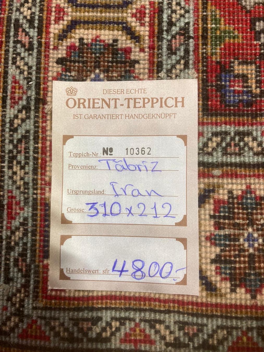 Teppiche: Sehr schöne persische Teppich Tabriz – Gebraucht aus Männedorf von  6
