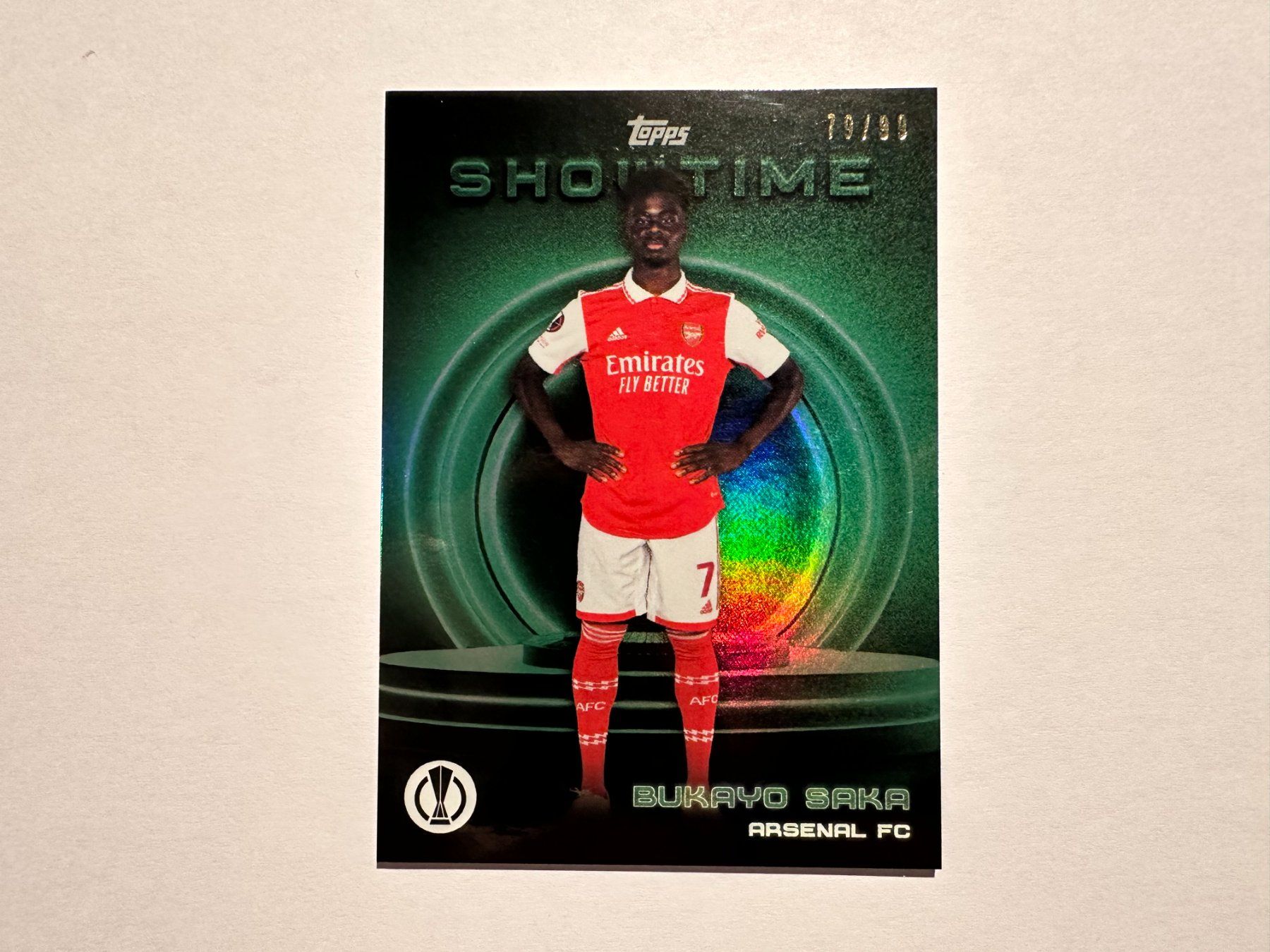 Topps Carte collezionabili: Bukayo Saka 2023 Topps Showtime 79/99 – Usato da Hagendorn venduto da Pokecollectorch 1