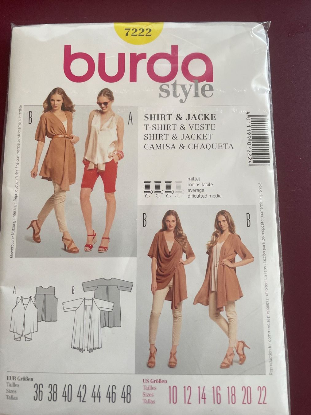 Schnittmuster: BURDA Schnittmuster NEU Gr. 36 - 48 – Neu und originalverpackt aus Holziken von rual54