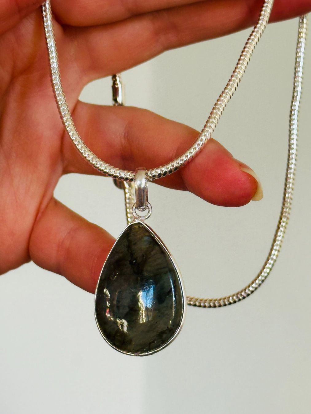 Catenine: Labradorite necklace – Nuovo e nell'imballaggio originale da Genève venduto da AGBERG 6