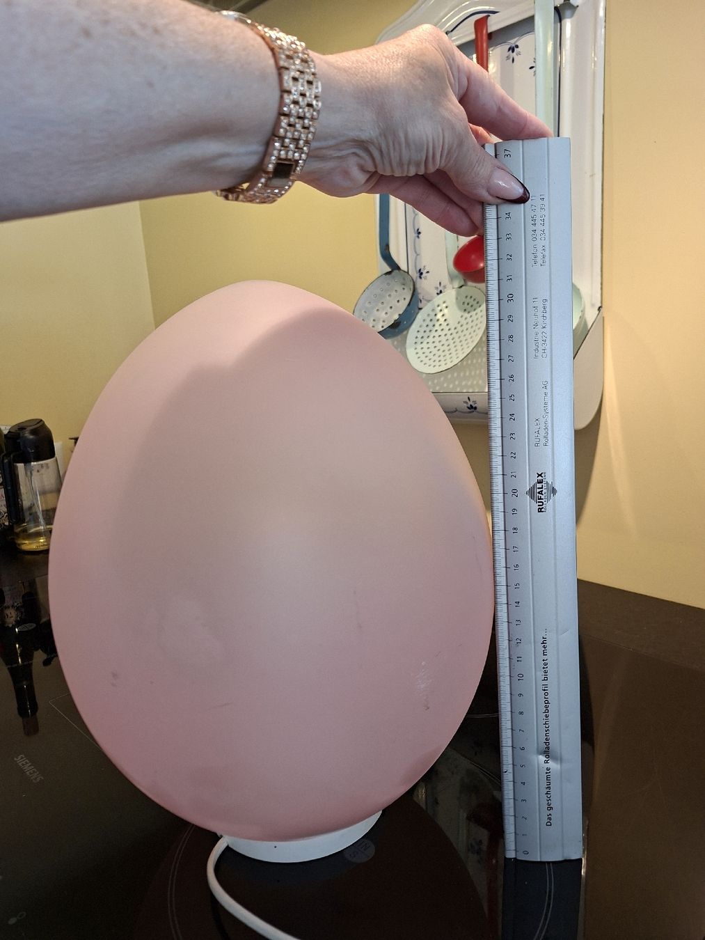 Lampade: Egg Lampe nach Murano Art 1970er – Usato da Meinisberg venduto da MartinaM1972 8