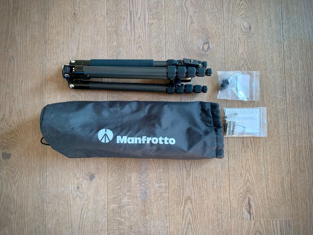 Manfrotto Element Traveller Small Aluminum Tripod - 5-Section, Ball Head, Compact For Travel, Holds 8.8 Lbs