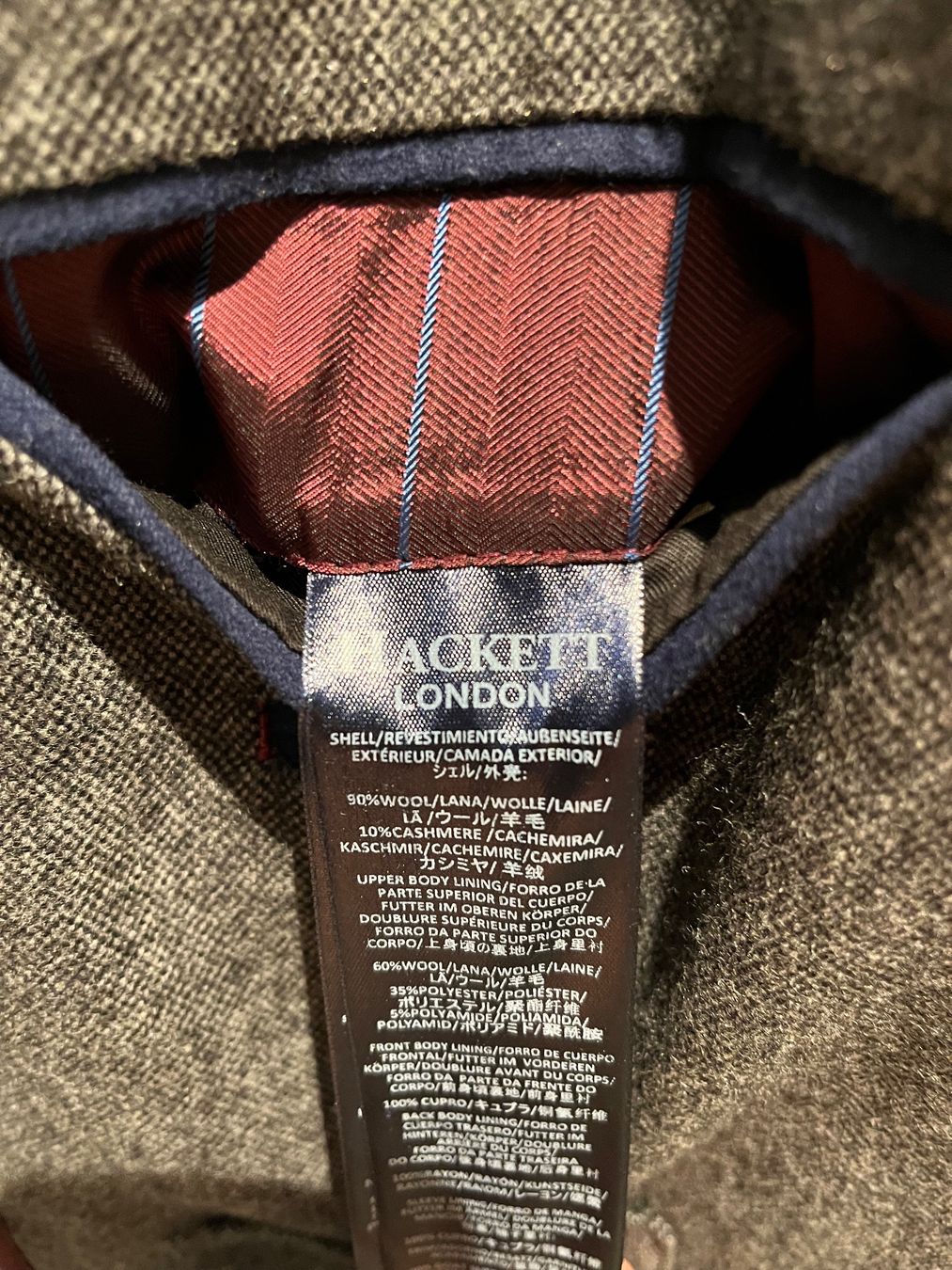 Hackett Completi: Hackett Jackett / Blazer, neu, Grösse S, Grau – Nuovo (secondo la descrizione) da Oberweningen venduto da Lake1980 5