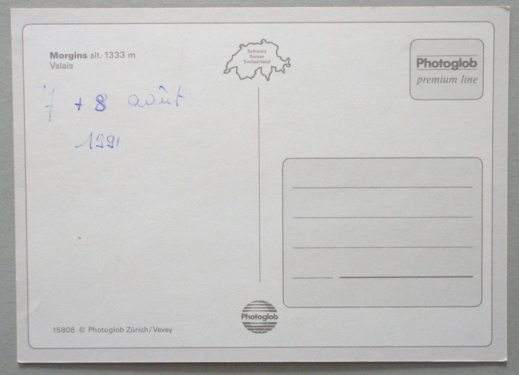 Cartoline postali: Morgins, alt. 1333 m, Valais – Usato da Fétigny venduto da Billy2miny 1