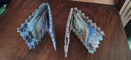 4Handgefertigte Portemonnaies aus Geldsch.Bolivien Venezuela