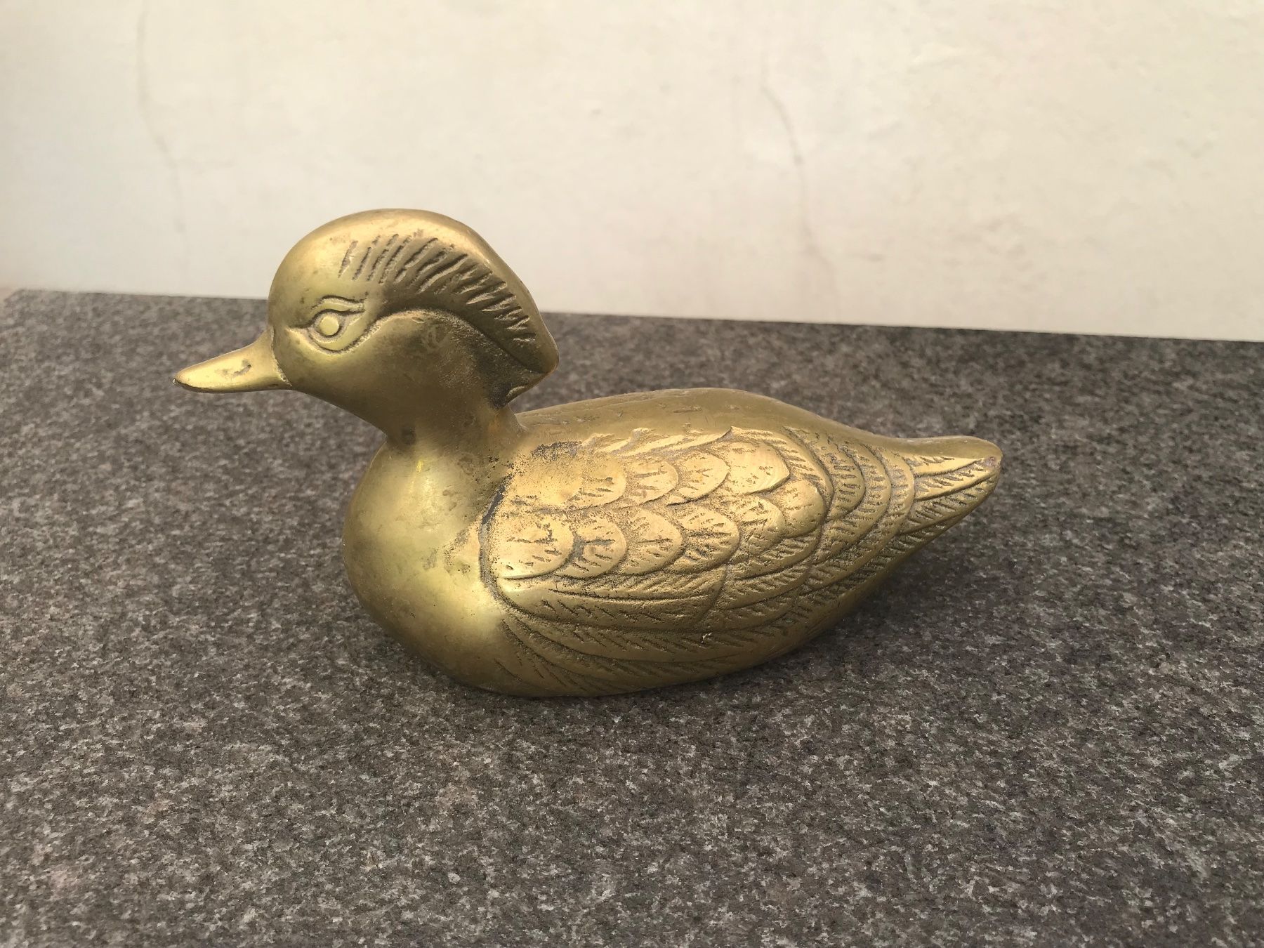 Figuren: Messing Ente, Vintage Deko-Objekt – Gebraucht aus Hittnau von Noppi 1