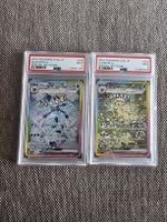 🌿Leafeon ex & ❄️Glaceon ex SAR – PSA 9 – Japanisch