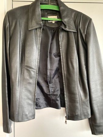 Damen Lederjacke schwarz Grösse 38 gebraucht, guter Zustand