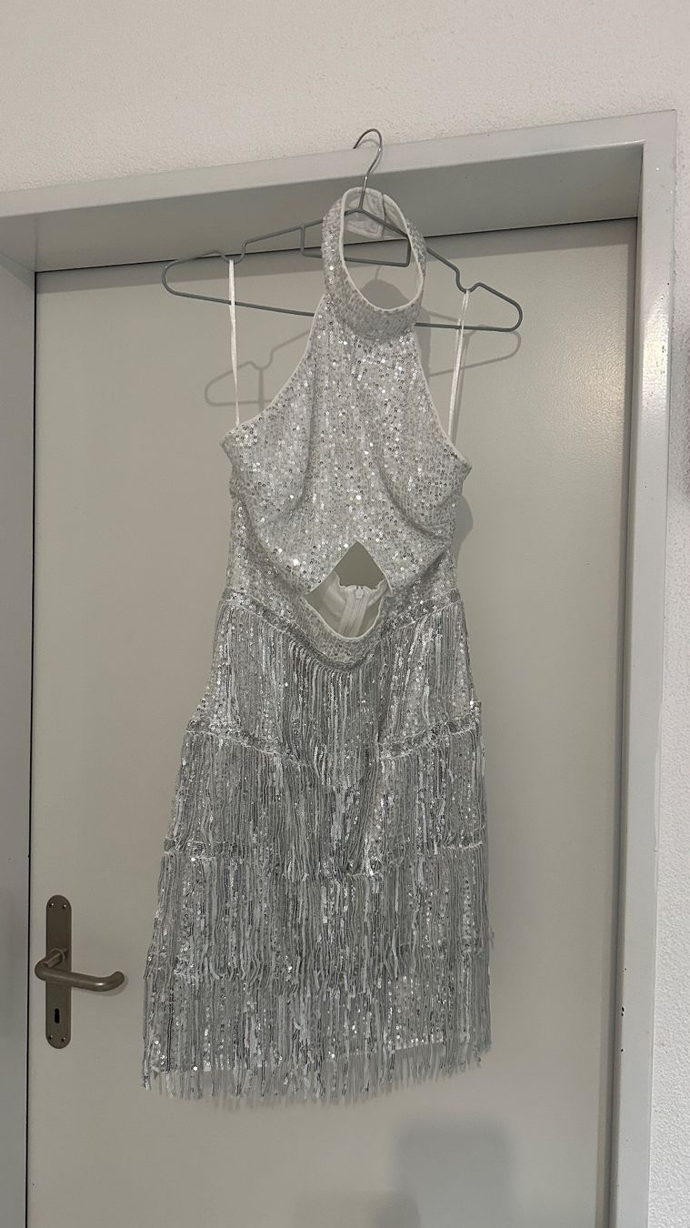 Kleider: Silbriges Kleid – Neu (gemäss Beschreibung) aus Chur von sivik 2