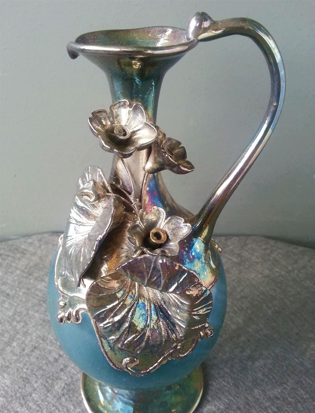 Karaffen: GlasKaraffe mit Silbermontur, 19 cm hoch, um 1985 – Gebraucht aus Oberriet SG von ganesh435 4