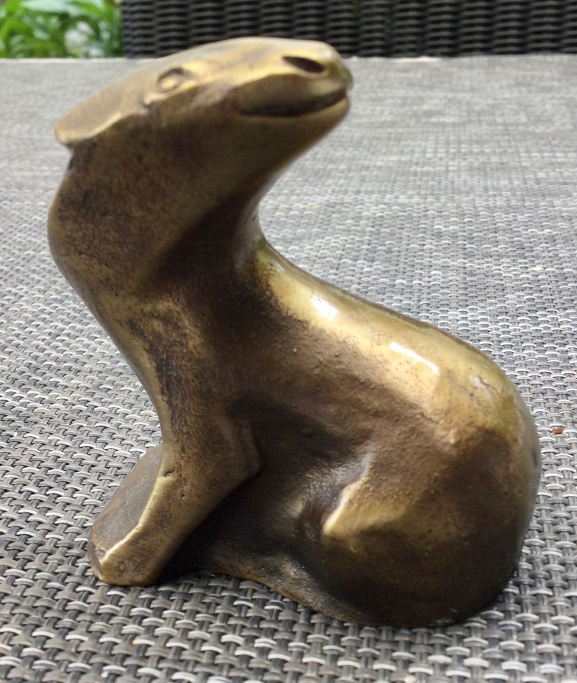 Bag Turgi Statuette: Bronzefigur Otter, Bag Turgi – Usato da Schönenberg ZH venduto da anpfi 1
