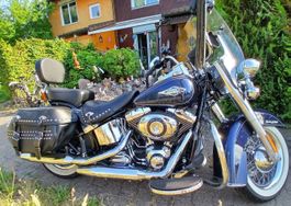 Harley-Davidson FLSTC 103 Motorrad blau 2013 guter Zustand