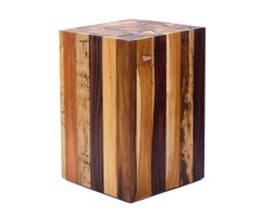 Beistelltisch 45 x 30 x 30 cm Hocker Tisch Holz Treibholz