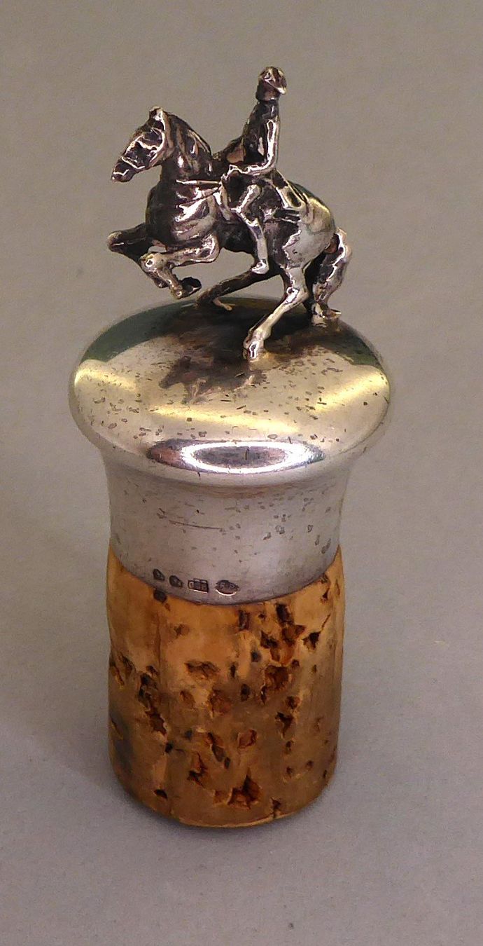 Apribottiglie & Tappi per chiusura: Antiker Flaschen Zapfen 800 Silber – Usato da Muri AG venduto da silvermouse007