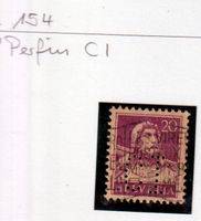 Rollenmarke 154, Perfin CI 