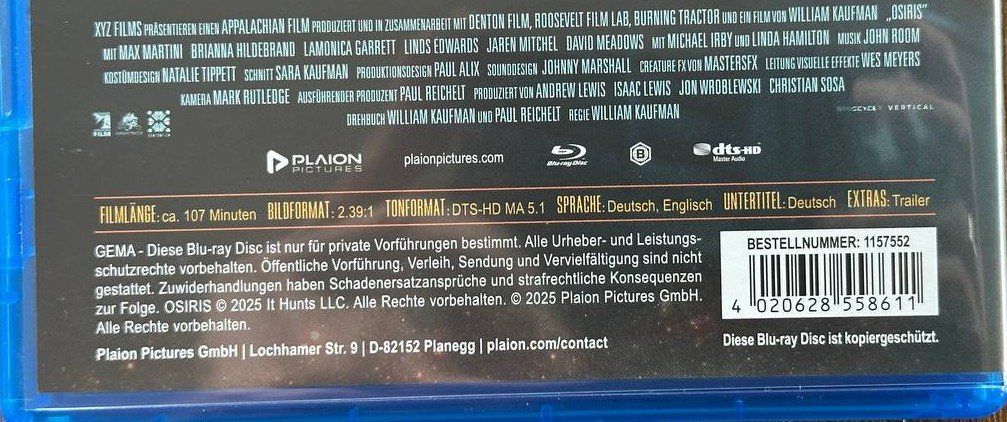 Tutti i DVDs: Osiris - Sci-Fi-Thriller mit Linda Hamilton - Blu-ray Neu... – Usato da Beringen venduto da Mantafisch1 2