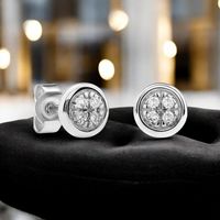 Ohrstecker Diamant0.03 Ct Diamant Ohrstecker mit 8 Diamanten