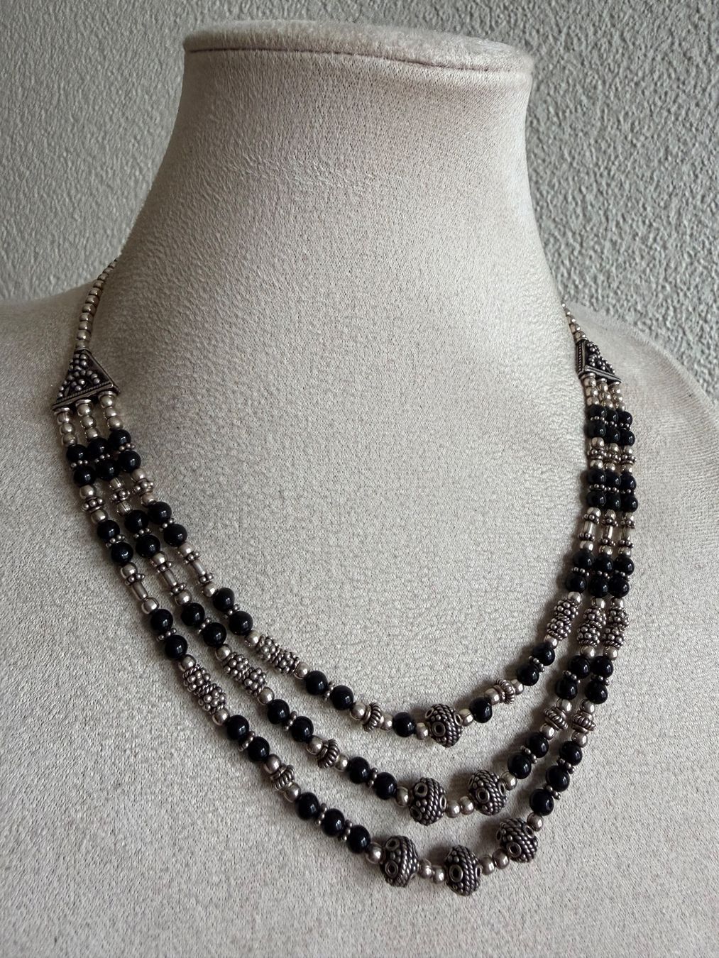 Ketten: Silber Kette mit Onyx 925 – Gebraucht aus Spiegel b. Bern von Rogger72 1