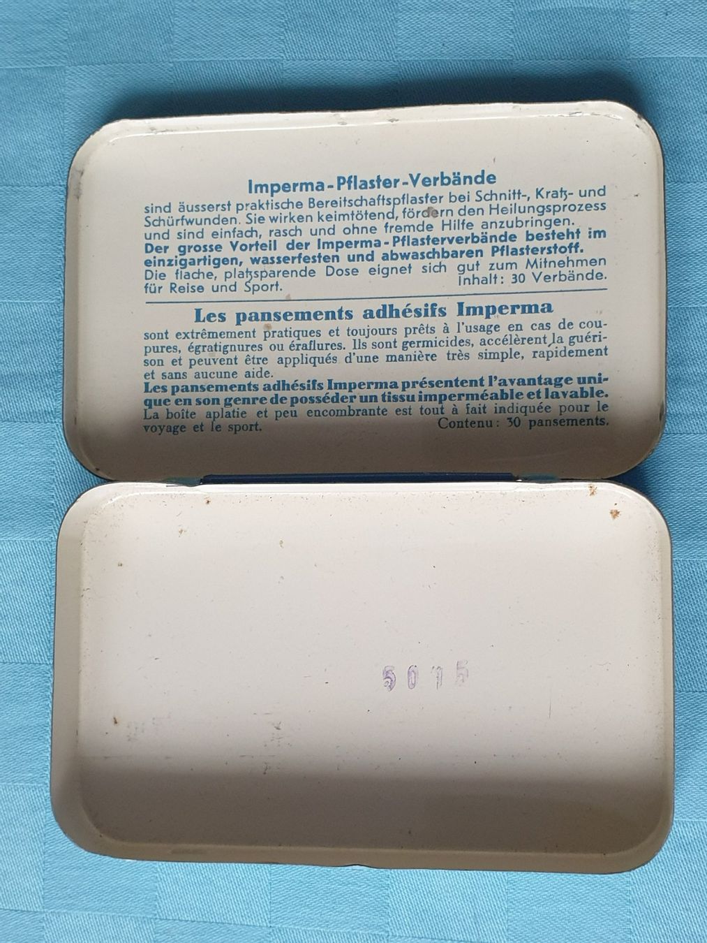Barattoli: Vintage Blechdose Dose IMPERMA – Usato da Mörschwil venduto da spirspi 1