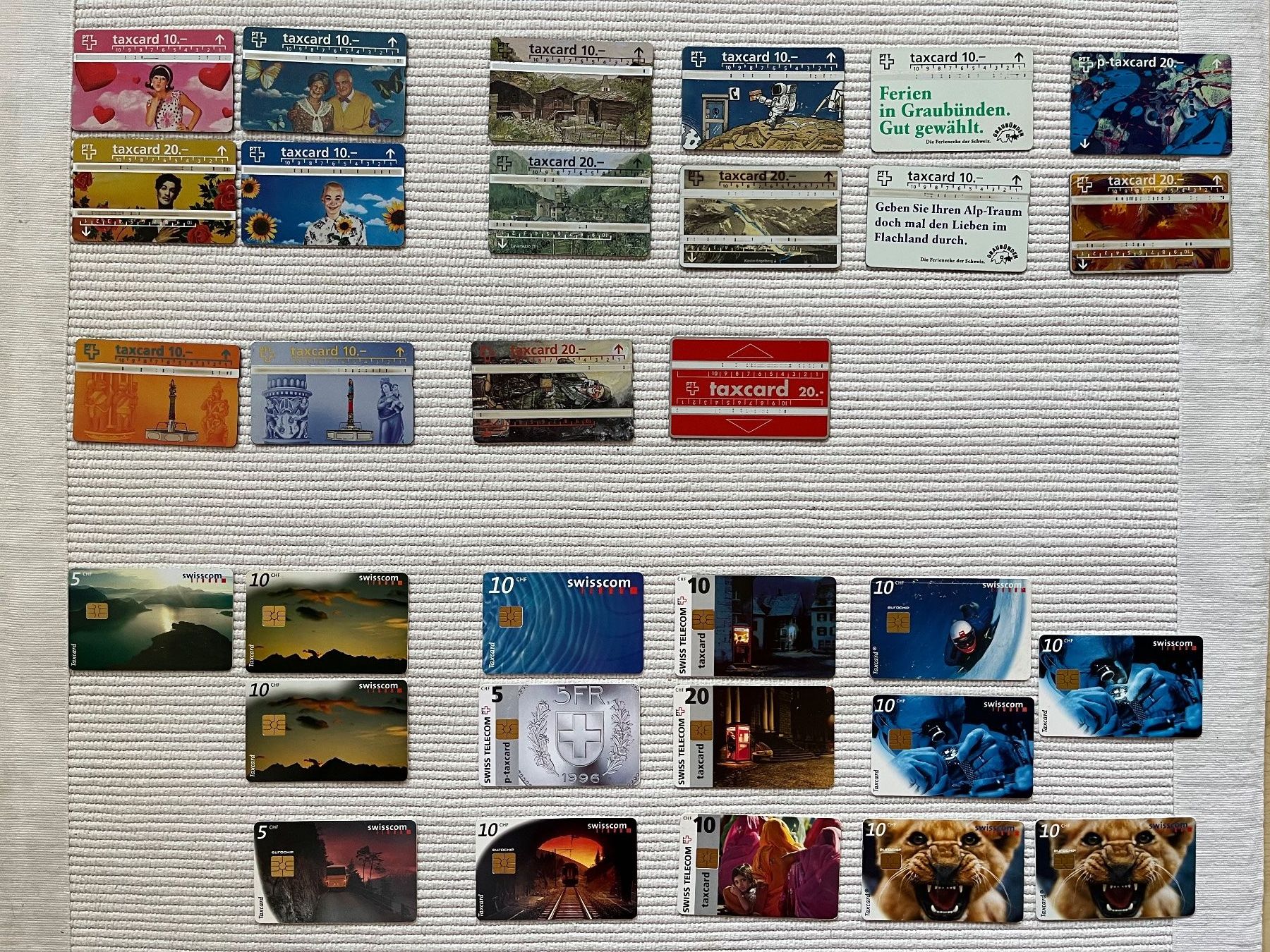 Swisscom Telefon- & Taxkarten: Taxcard Sammlung PTT/ Swisscom – Gebraucht aus Zürich von Gurkis