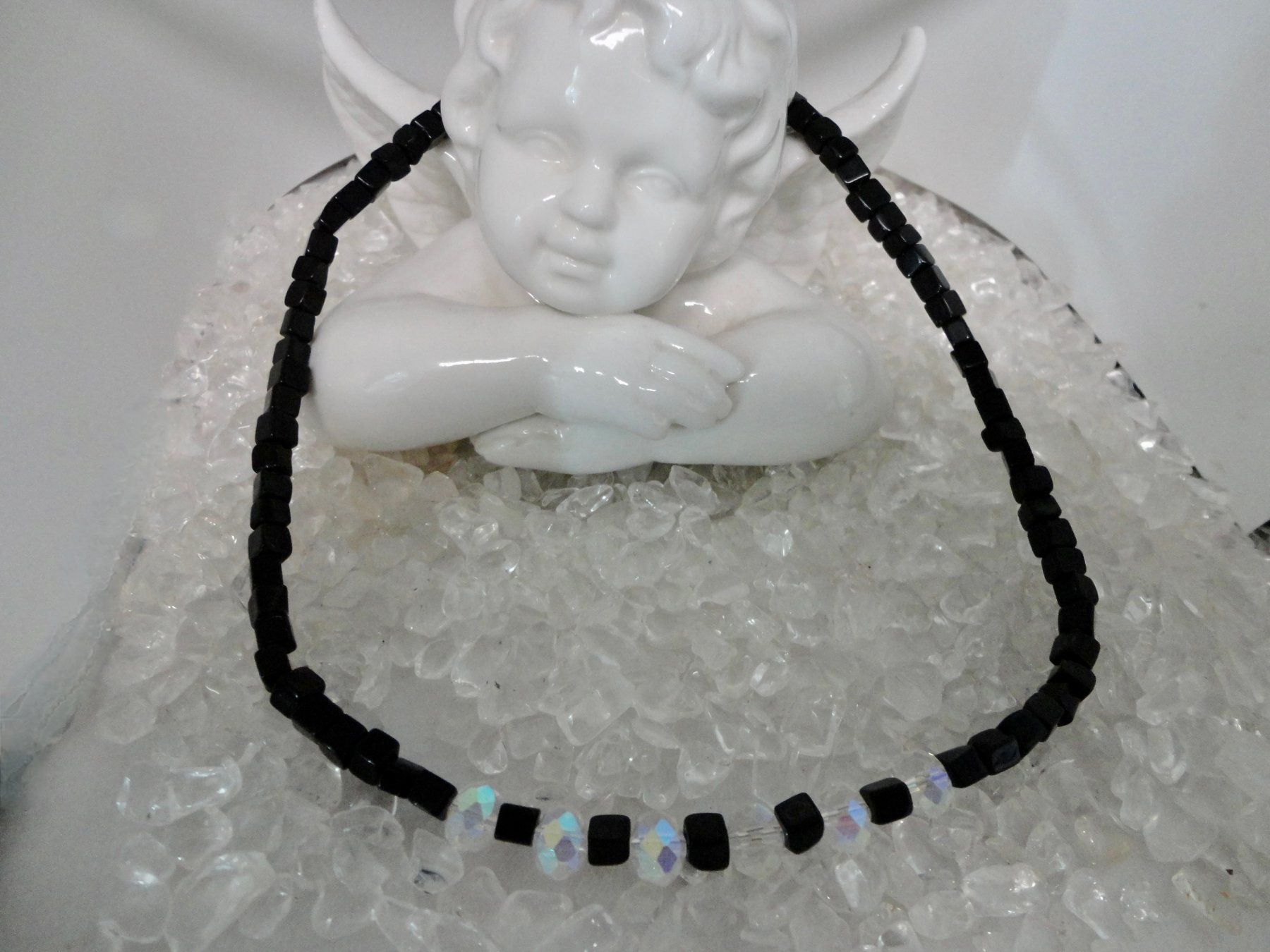 Catenine: Kinderkette Blaufluss, Tschechischer-Kristall – Nuovo (secondo la descrizione) da Biberist venduto da tl-schmuck