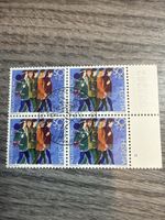Briefmarke, Helvetia Pro Juventute 1990, Viererblock Top!