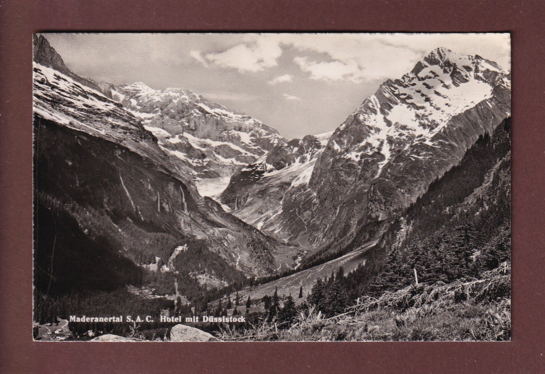 Ansichtskarten: MADERANERTAL - Düssistock - 1949 – Gebraucht aus Pully von nicecards