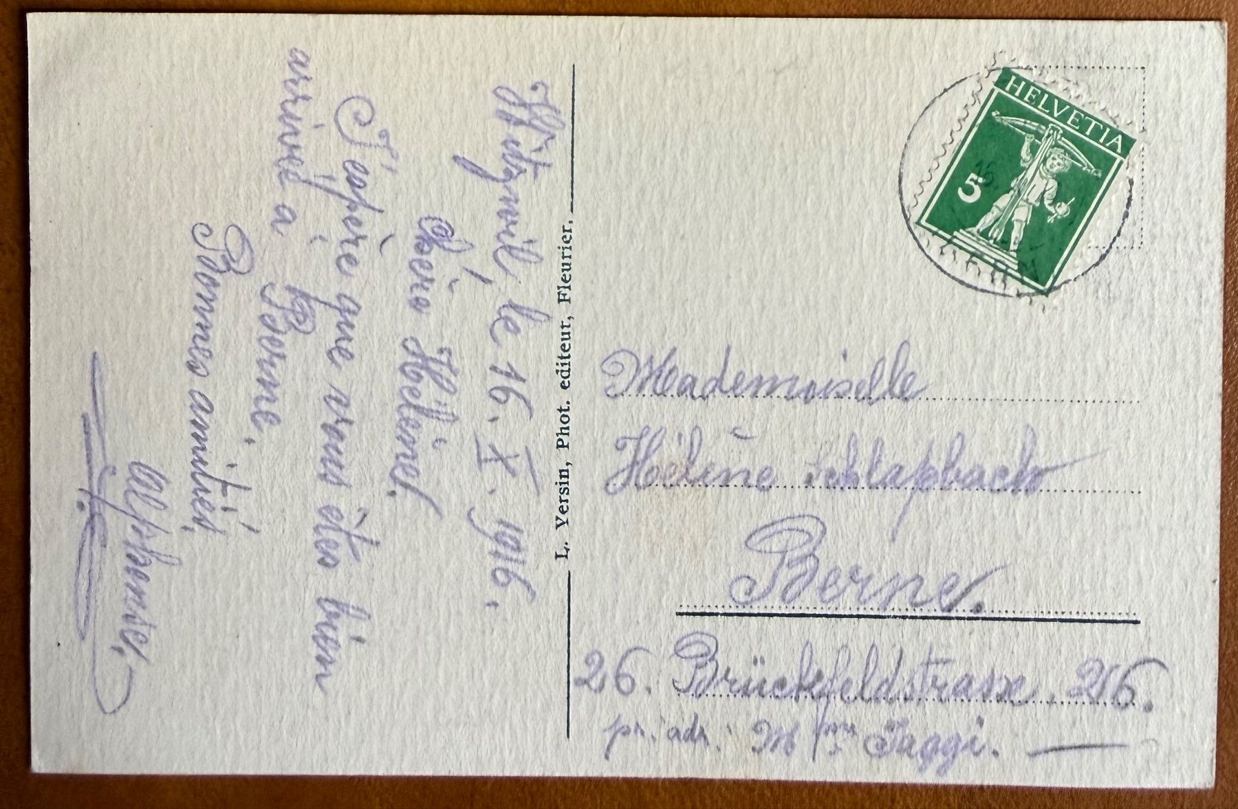 Cartoline postali: Witzwil - 1916... Schön ! – Usato da Lutry venduto da Ediego 3