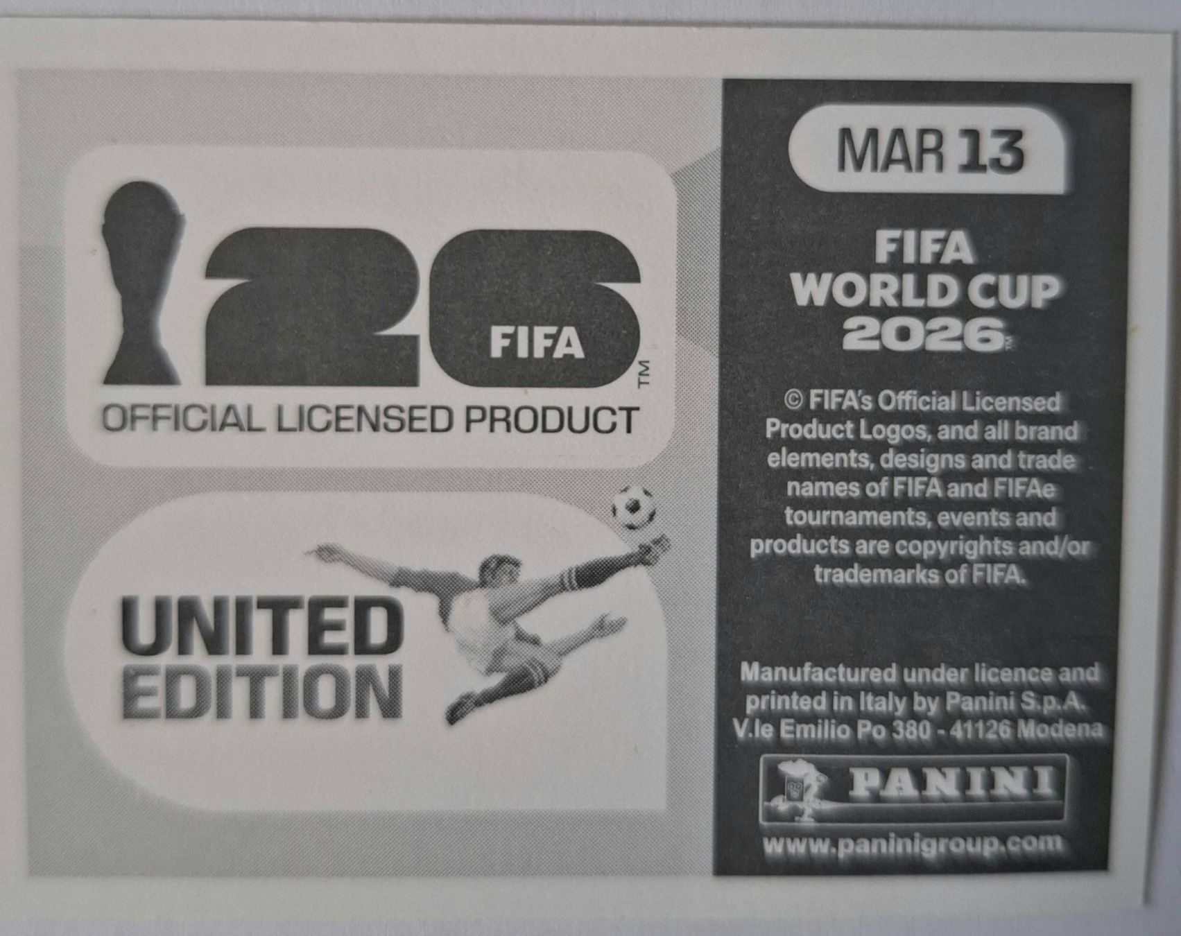 Panini Sammelbilder & Trading cards: WM 2026 Paninibild Nr. MAR13.. – Neu (gemäss Beschreibung) aus Rotkreuz von keerthdi 1