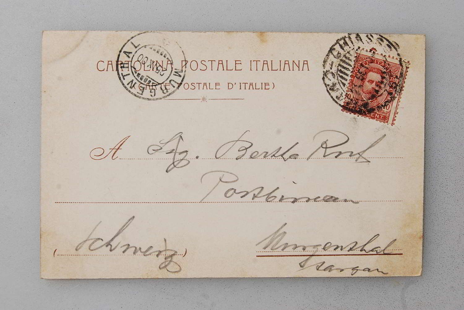 Cartoline postali: AK Milano - Piazza del Duomo 1900 – Usato da Rüfenacht BE venduto da Toro06 1
