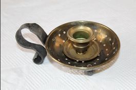 Vintage Messing-Kerzenhalter/Kammerleuchter ohne Kerze