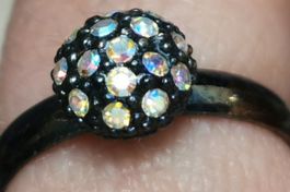Bague laiton et zirconias