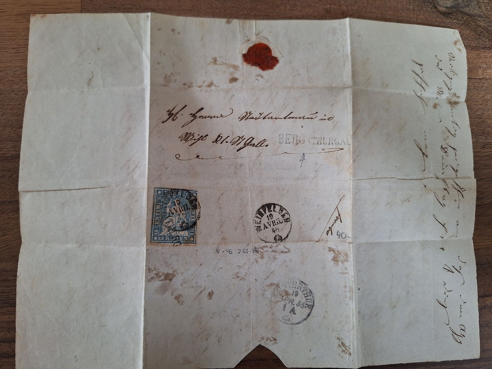Tutti i francobolli: Strubel 23C  – Usato da Balgach venduto da SIMEON27 1