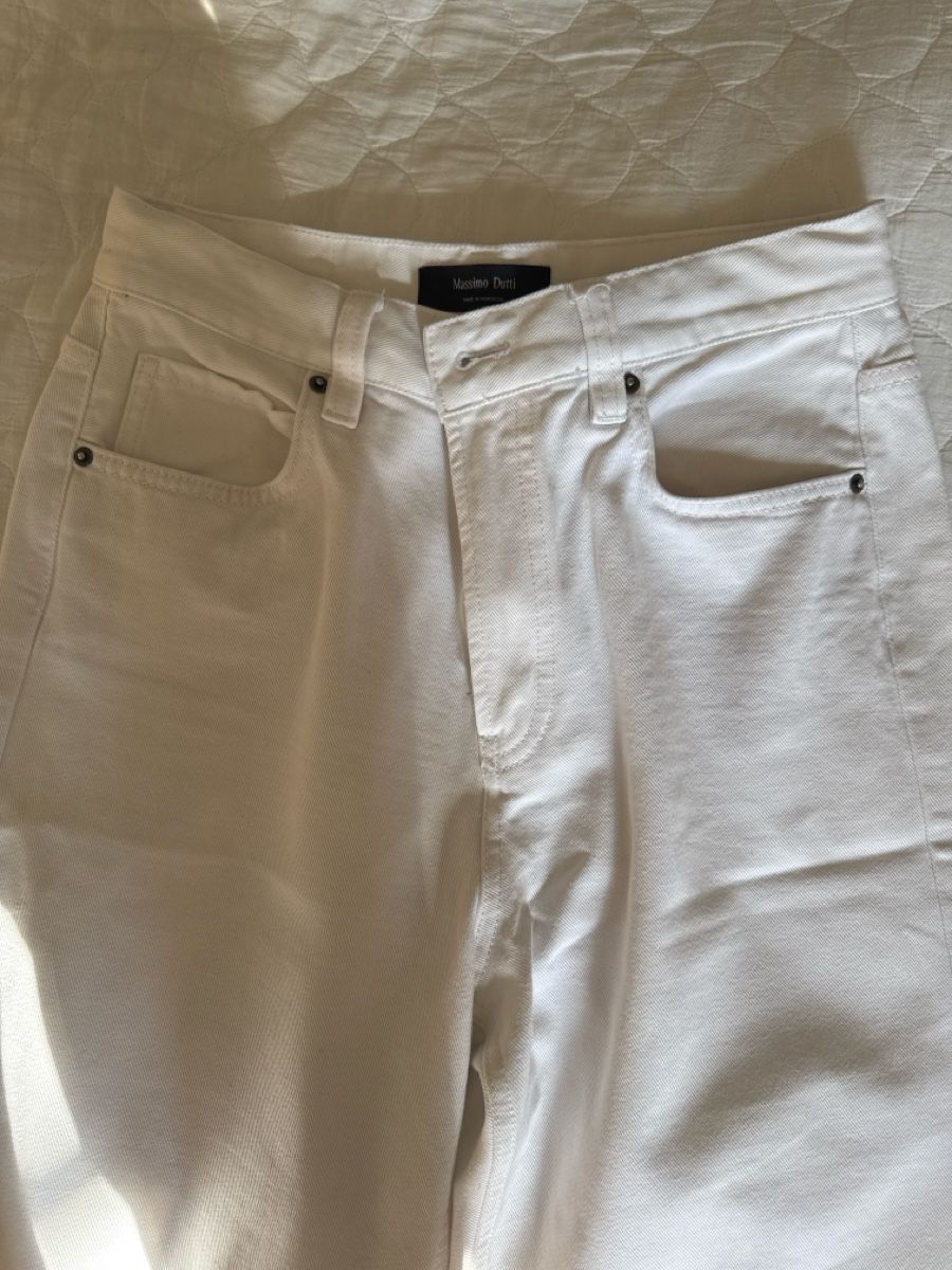 Massimo Dutti Jeans: Pantalon blanc Massimo Dutti, taille 38 – Usato da Genève venduto da Cicin 2