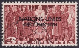 Dienstmarke ONU SBK-Nr. 18 (Symbolische Darstellung, 1950)