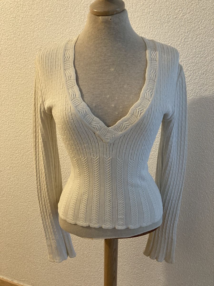Alaia : Azzedine Alaia Vintage Strick Pullover weiss weiss 36 S – Usato da Winterthur venduto da Jolie-Joli 2