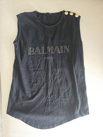 Balmain Paris T-Shirt schwarz Grösse 36 Damen
