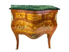 Commode de style Louis XV Marqueterie,