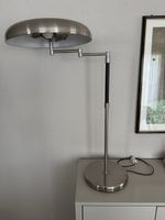 vintage art deco Lampe IKEA Grimsö Metall silber schwenkbar