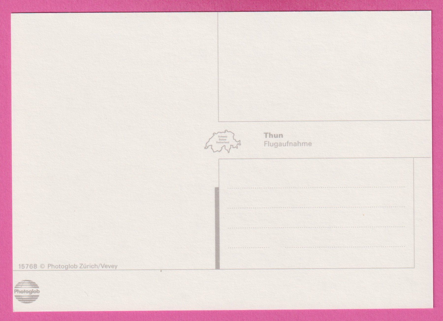 Cartoline postali: Thun Flugaufnahme – Usato da Einsiedeln venduto da dillie 1